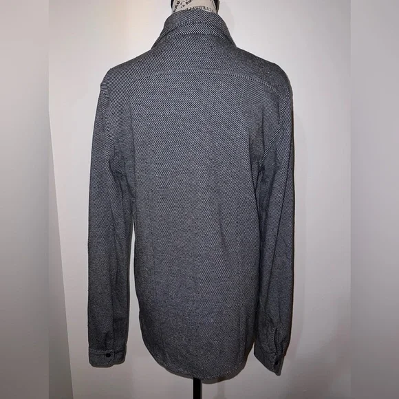 Scotch & Soda Herringbone Button Down Shirt – Black White Tailored Fit - Picture 5 of 10